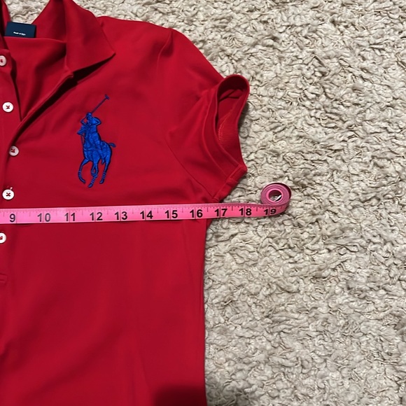 Polo Ralph Lauren Red Big Pony Polo Dress Size Medium - Picture 7 of 10